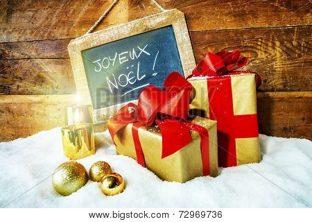 Gift Boses And Candles For Christmas