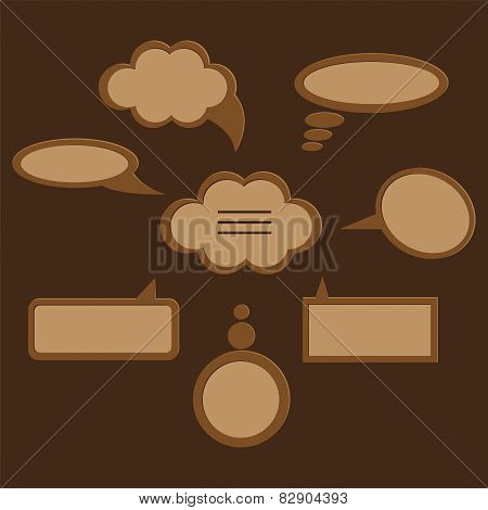 speech bubbles vector