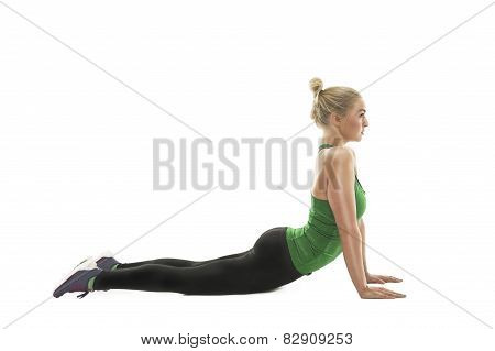 Athletic Young Woman Working Out In A Gym