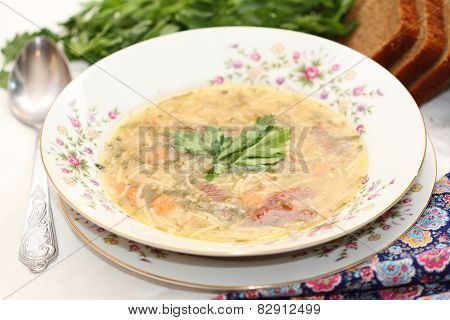 Soup On Chicken Broth