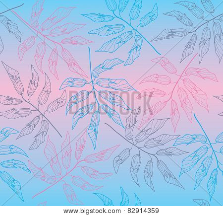 seamless background with falling branches