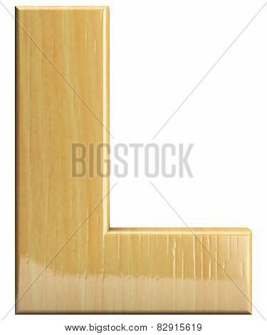 Wooden Letter L