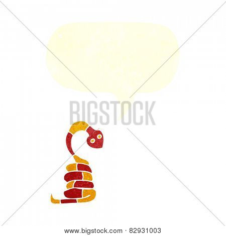 cartoon snake with speech bubble
