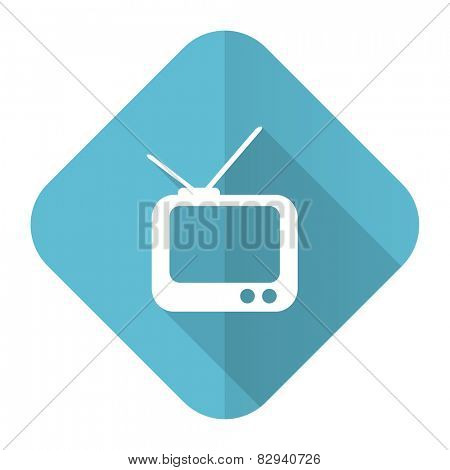 tv flat icon television sign