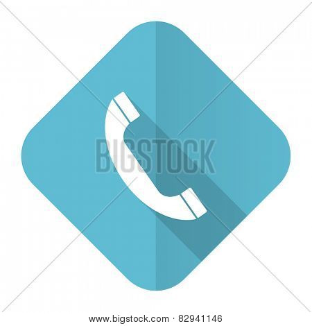 phone flat icon telephone sign