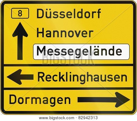 Direction Sign Duesseldorf