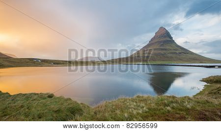 Reflection Of Kirkjufell, Iceland
