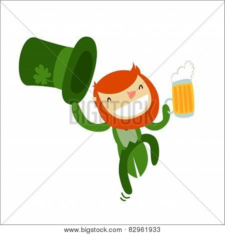Leprechaun Charachter Isolated