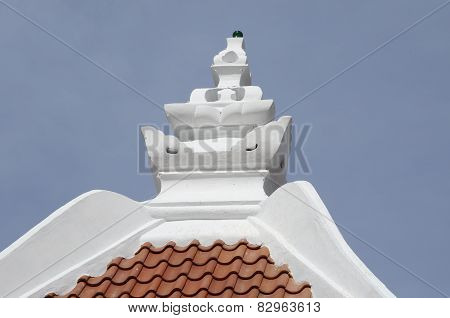 Pinnacle of Masjid Kampung Hulu in Malacca, Malaysia