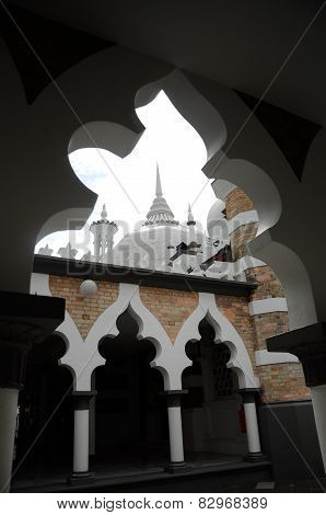 Dome of Kuala Lumpur Jamek Mosque in Malaysia