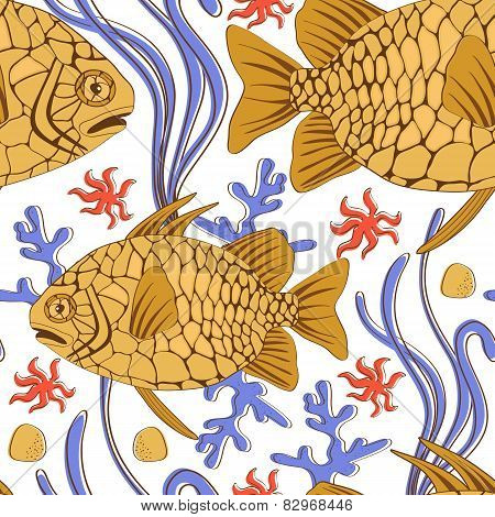 pinecone fish pattern