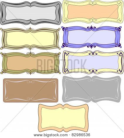 Set of vintage frames.