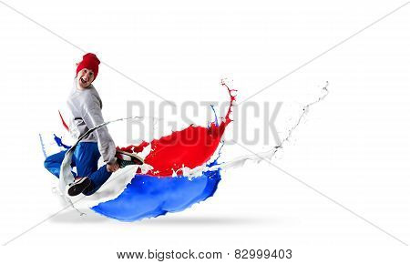 Energetic dancer