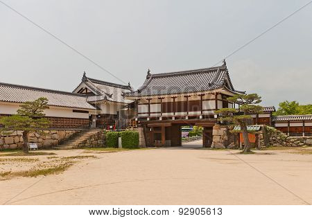 Ninomaru Omote Gate And Tamon Yagura Turret Of Hiroshima Castle