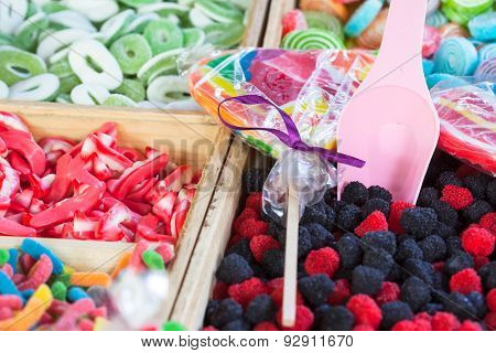 Colorful Jellybeans and candies
