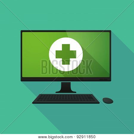 Personal Computer With A Pahrmacy Sign