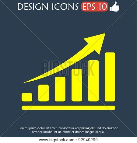 Vector Red Economic Icons