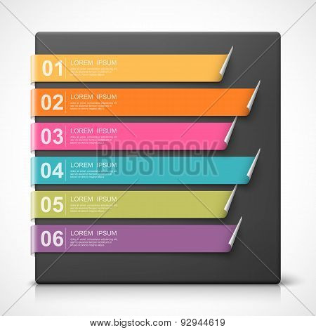 Colorful curled bookmarks.