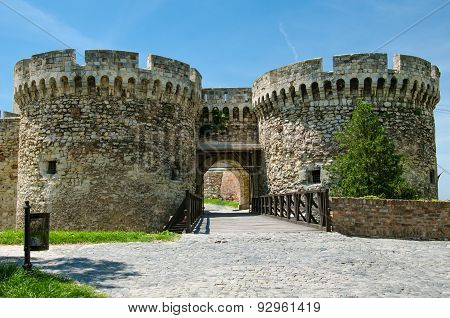 Zindan Gate of Kalemegdan fortress,Serbia.