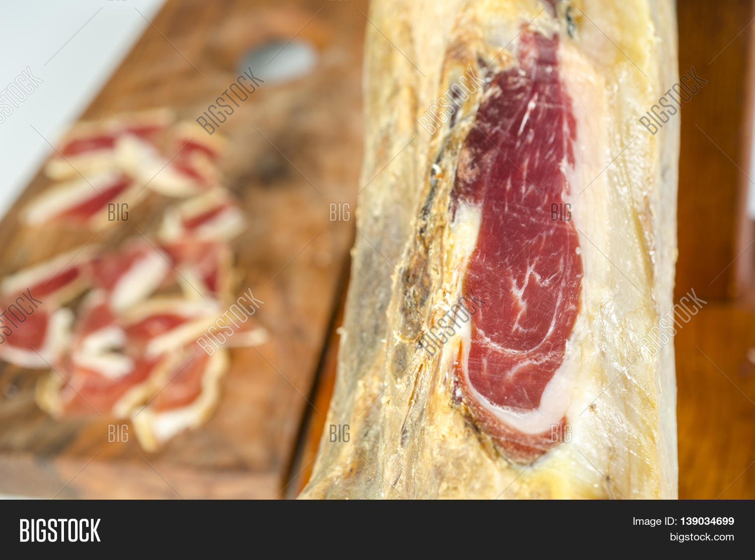 Cured Iberian Ham Leg Image & Photo (Free Trial) Bigstock