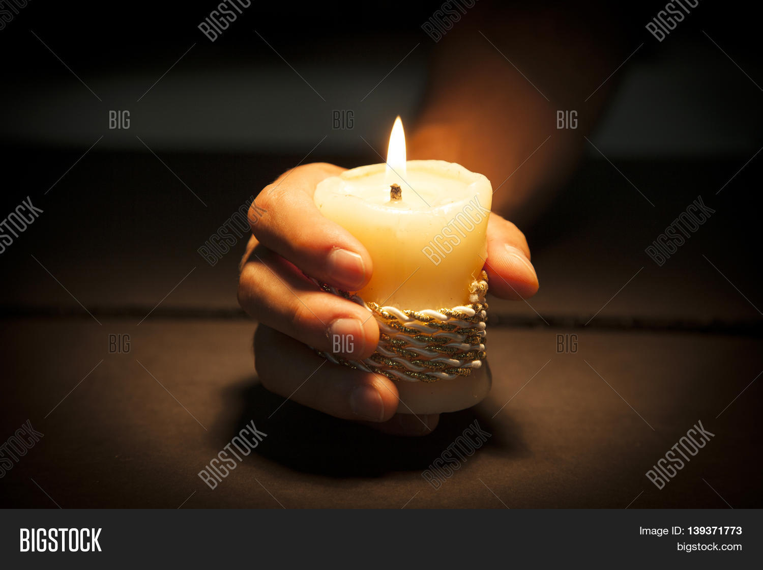 Praying Hands Candle Image & Photo (Free Trial) Bigstock