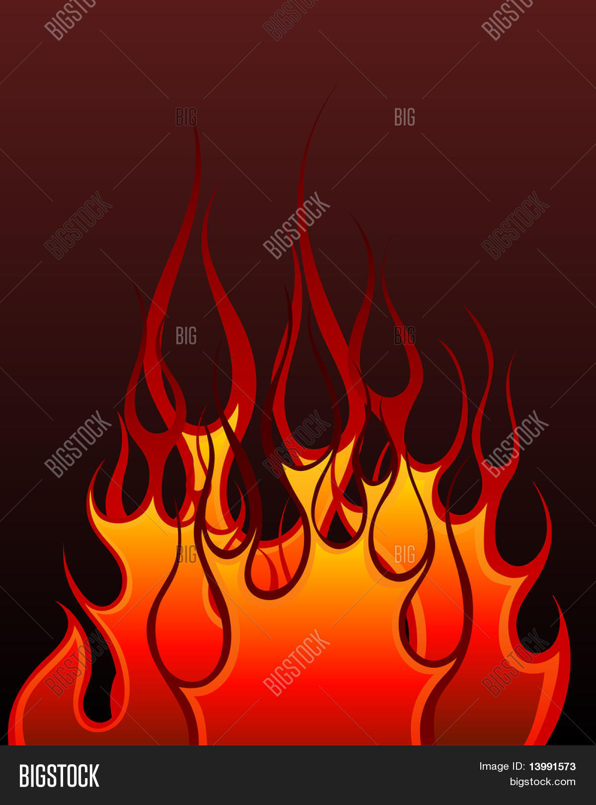 Inferno Fire Vector Vector & Photo (Free Trial) | Bigstock