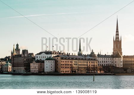 Old Town (gamla Stan) In Stockholm, Sweden