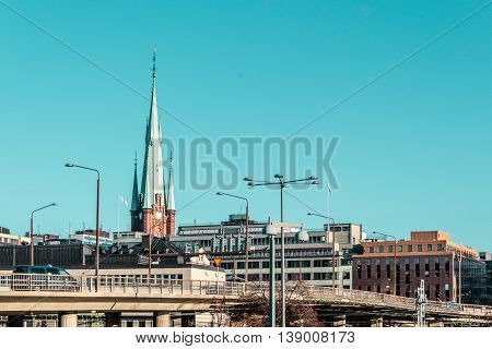 Buildings And Streets Of Stockholm, Sweden