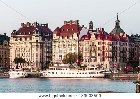 Boats And Buildings Of Stockholm, Sweden