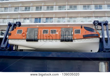 COPENHAGEN, DENMARK - JULY 13, 2016: German cruise ship, Mein Schiff 5, in port at Copenhagen, Denmark