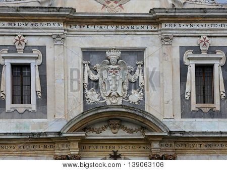 Palace Facade In Piazza Del Cavalieri, Pisa, Italy