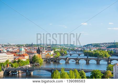View of Prague from Letna Park - Czech Republic