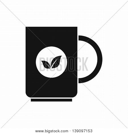 Cup of tea icon in simple style isolated vector illustration