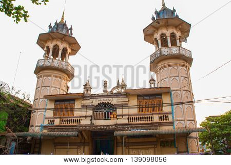 Muslim Mosque. Bago In Myanmar. Burma.