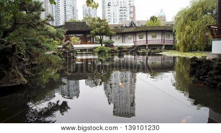 Vancouver, Canada - September 2014: Dr. Sun Yat-sen Classical Chinese Garden