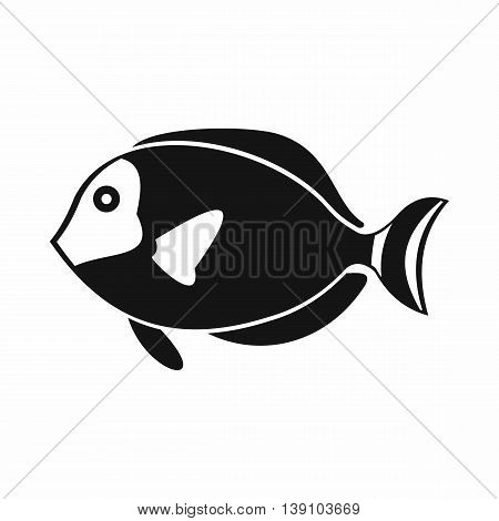Surgeon fish icon in simple style isolated vector illustration