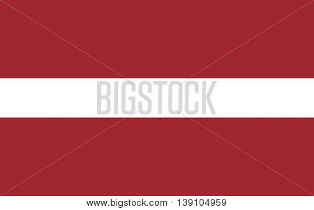 Latvia flag original color and size vector