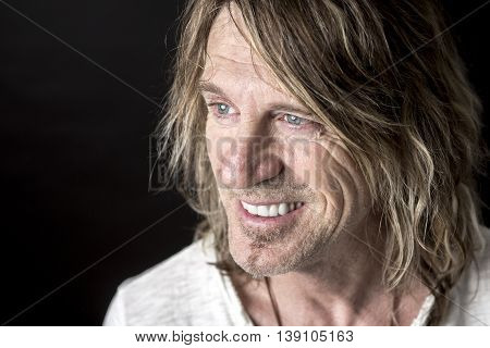 A Portrait of a man in studio