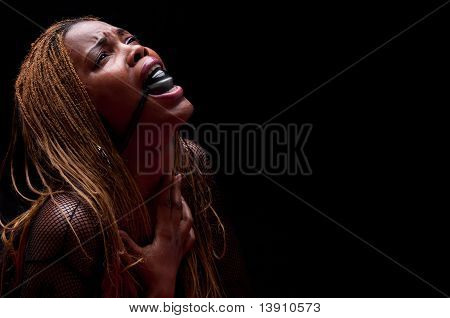 Afro-américain avec Bondage dans la douleur