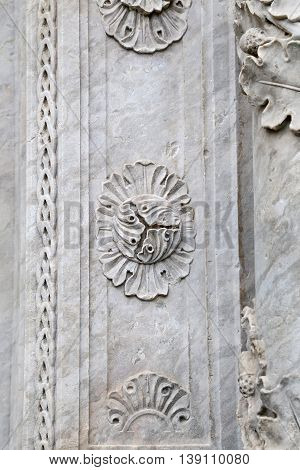 Saint Francesco Cathedral exterior detail. Gaeta Italy