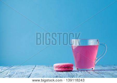 Berry Kissel With Macaroon