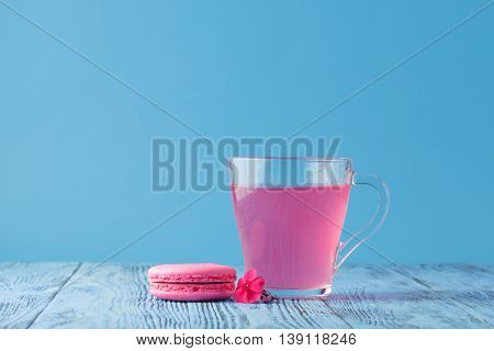 Berry Kissel With Macaroon