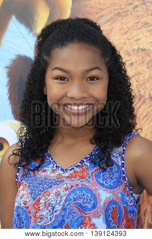 LOS ANGELES - JUL 17:  Leya DeLeon Hayes at the 'Ice Age: Collision Course' at the 20th Century Fox Lot on July 17, 2016 in Los Angeles, CA