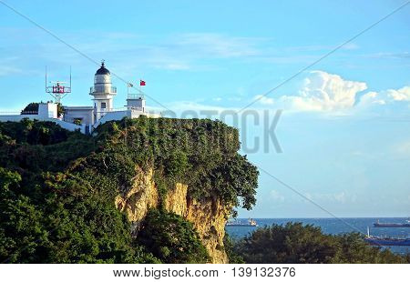 Old Lighthouse Overlooking Kaohsiung Harbor