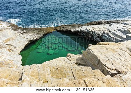 Giola Natural Pool in Thassos island, East Macedonia and Thrace, Greece