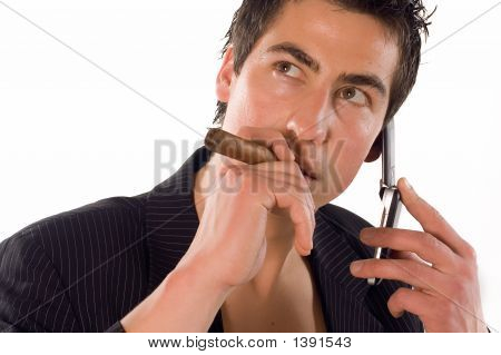 Falando no telefone