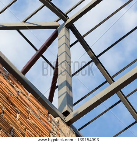 Steel Beams Roof Truss Residential Building Construction Industry