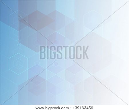 Vector Abstract science Background. Hexagon geometric design. EPS 10.