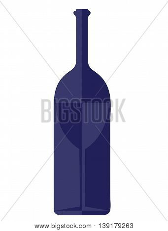 bottle of wine logo purple design vector icon
