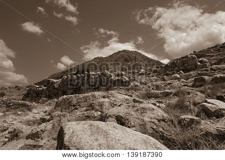 Pure simplicity of the Greek city Mycene